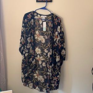 Emory Park Crochet Detail Kimono